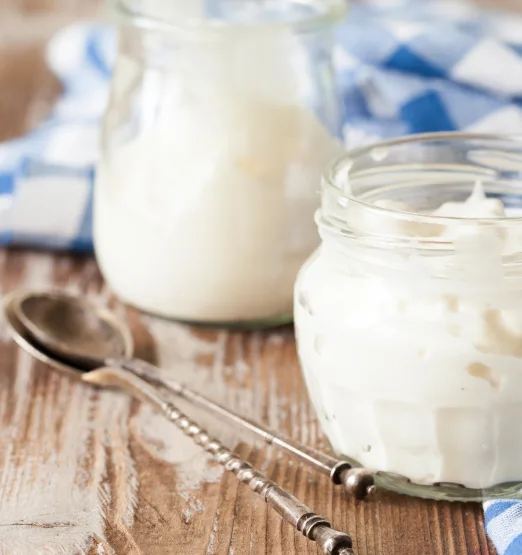 Homemade Yogurt in Mason Jars