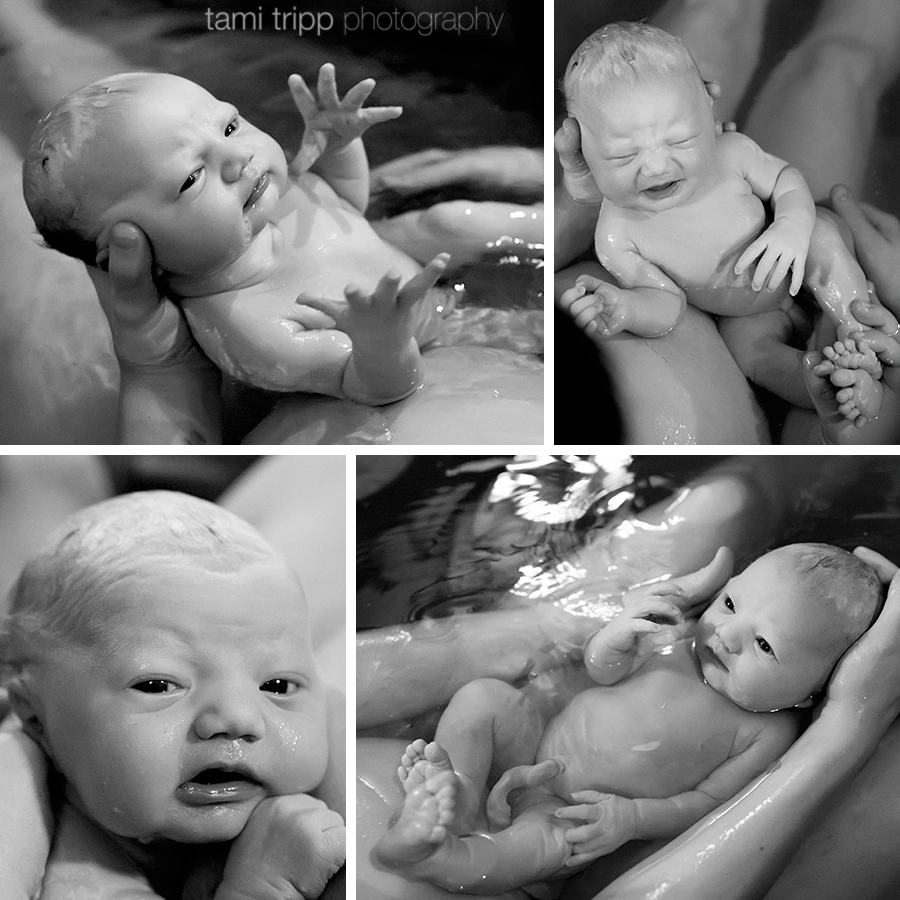 Welcoming baby Emalyn! Moments after birth, by Tami Tripp Photography
