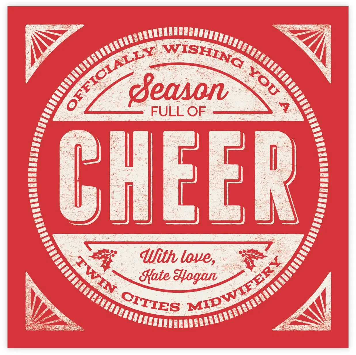 Happy Holidays 2013 & Happy New Year 2014! Front Card